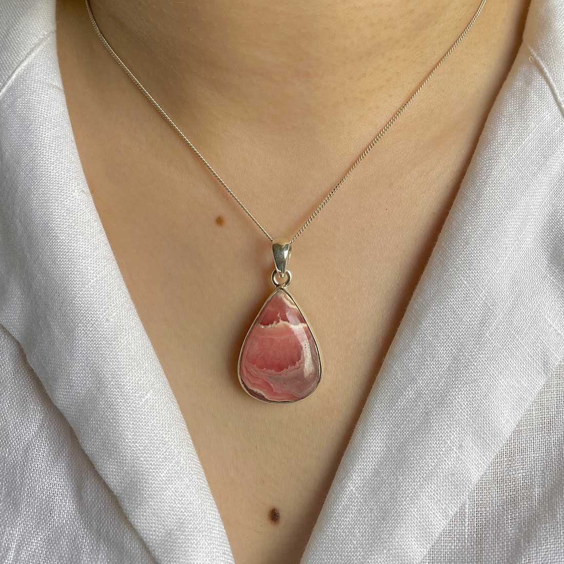 Rhodochrosite Pendant-(RDC-P-43.)